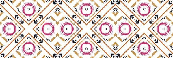 Ikat flowers batik textile seamless pattern digital vector design for Print saree Kurti Borneo Fabric border brush symbols swatches designer
