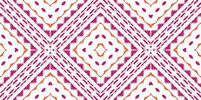 diseño ikkat o ikat batik textil patrón sin costuras diseño vectorial digital para imprimir saree kurti borneo borde de tela símbolos de pincel muestras con estilo vector