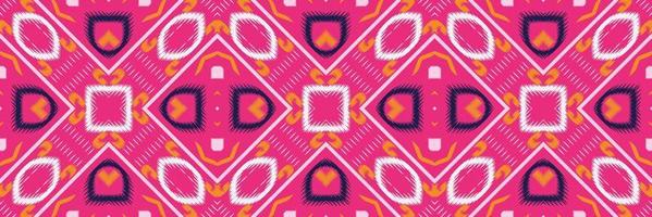Batik Textile Ethnic ikat stripes seamless pattern digital vector design for Print saree Kurti Borneo Fabric border brush symbols swatches designer