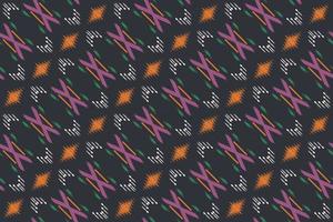 Batik Textile Motif ikat diamond seamless pattern digital vector design for Print saree Kurti Borneo Fabric border brush symbols swatches designer