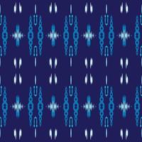 Motif ikat flowers seamless pattern digital vector design for Print saree Kurti Borneo Fabric border brush symbols swatches cotton