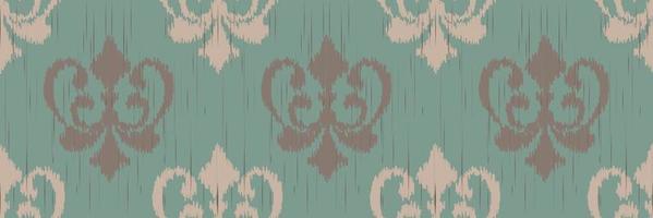 Ikat Damask Scandinavian embroidery, ikat seamless tribal abstract, Fashion pattern Digital textile Asian Design ancient art for Prints Fabric saree Mughal Swaths texture Kurti Kurtis Kurtas vector