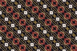 Ethnic ikat triangle batik textile seamless pattern digital vector design for Print saree Kurti Borneo Fabric border brush symbols swatches stylish