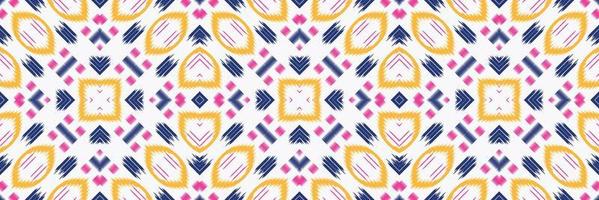 Batik Textile Motif ikat damask seamless pattern digital vector design for Print saree Kurti Borneo Fabric border brush symbols swatches designer