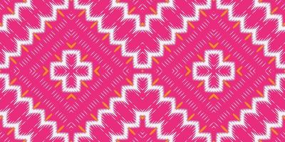 Batik Textile ikat triangle seamless pattern digital vector design for Print saree Kurti Borneo Fabric border brush symbols swatches cotton