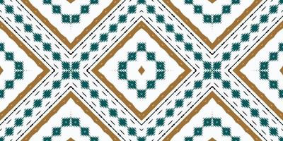 Ikkat or ikat texture batik textile seamless pattern digital vector design for Print saree Kurti Borneo Fabric border brush symbols swatches stylish