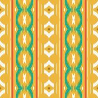 ikat triángulo batik textil de patrones sin fisuras diseño vectorial digital para imprimir saree kurti borneo borde de tela símbolos de pincel muestras de algodón vector