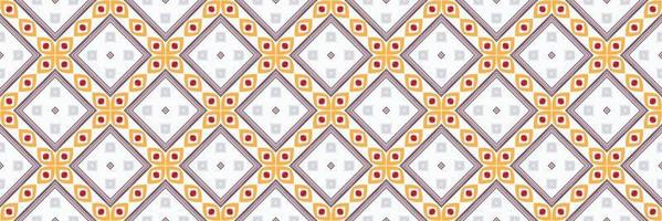 Ethnic ikat triangle batik textile seamless pattern digital vector design for Print saree Kurti Borneo Fabric border brush symbols swatches cotton