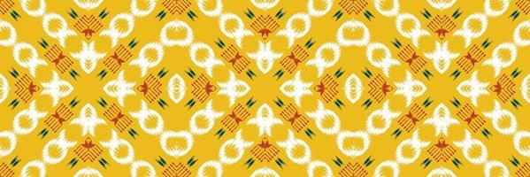 motivo textil batik ikat raya patrón sin costuras diseño vectorial digital para imprimir saree kurti borneo borde de tela símbolos de pincel muestras de algodón vector