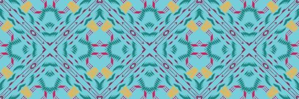 ikat triángulo batik textil de patrones sin fisuras diseño vectorial digital para imprimir saree kurti borneo borde de tela símbolos de pincel muestras con estilo vector