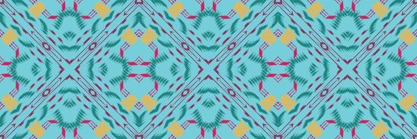 Ikat triangle batik textile seamless pattern digital vector design for Print saree Kurti Borneo Fabric border brush symbols swatches stylish