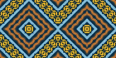 Batik Textile Motif ikat stripe seamless pattern digital vector design for Print saree Kurti Borneo Fabric border brush symbols swatches cotton