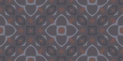 étnico ikat flores batik textil patrón sin costuras diseño de vector digital para imprimir saree kurti borde de tela símbolos de pincel de borde muestras de algodón