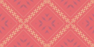 Ethnic ikat fabric batik textile seamless pattern digital vector design for Print saree Kurti Borneo Fabric border brush symbols swatches designer