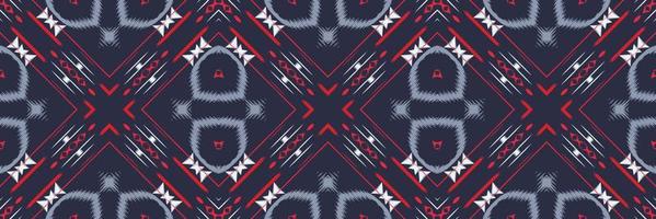 ikat imprime batik textil patrón sin costuras diseño de vector digital para imprimir saree kurti borneo borde de tela símbolos de pincel muestras con estilo