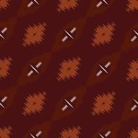 tela ikat patrón tribal africano sin costuras. étnico geométrico ikkat batik vector digital diseño textil para estampados tela sari mughal cepillo símbolo franjas textura kurti kurtis kurtas