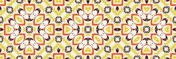 motivo textil batik ikat chevron patrón sin costuras diseño vectorial digital para imprimir saree kurti borneo borde de tela símbolos de pincel muestras diseñador vector