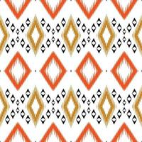 Motif ikat prints seamless pattern digital vector design for Print saree Kurti Borneo Fabric border brush symbols swatches party wear
