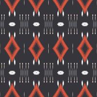 Motif ikat design seamless pattern digital vector design for Print saree Kurti Borneo Fabric border brush symbols swatches cotton