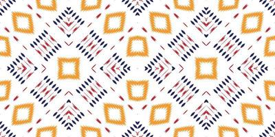 Ikat diamond tribal Aztec Seamless Pattern. Ethnic Geometric Ikkat Batik Digital vector textile Design for Prints Fabric saree Mughal brush symbol Swaths texture Kurti Kurtis Kurtas