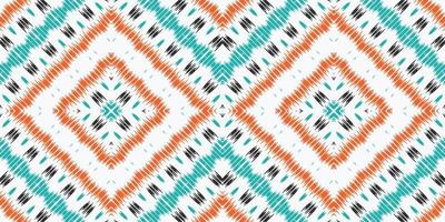 Batik Textile ikat triangle seamless pattern digital vector design for Print saree Kurti Borneo Fabric border brush symbols swatches designer