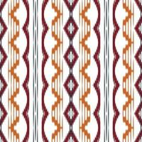 ikat marco batik textil patrón sin costuras diseño de vector digital para imprimir saree kurti borneo borde de tela símbolos de pincel muestras elegantes