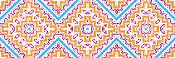 textil batik ikat chevron patrón sin costuras diseño vectorial digital para imprimir saree kurti borde de tela símbolos de pincel muestras ropa de fiesta vector