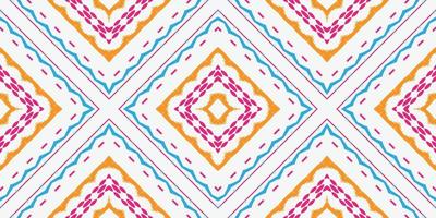 Ikkat or ikat prints batik textile seamless pattern digital vector design for Print saree Kurti Borneo Fabric border brush symbols swatches designer