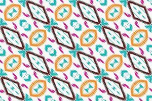 Ikat fabric tribal chevron Geometric Traditional ethnic oriental design for the background. Folk embroidery, Indian, Scandinavian, Gypsy, Mexican, African rug, wallpaper. vector