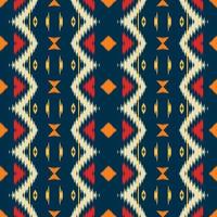 ikat print batik textile seamless pattern digital vector design for Print saree Kurti Borneo Fabric border brush symbols swatches stylish