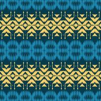 Ikat floral tribal color Seamless Pattern. Ethnic Geometric Batik Ikkat Digital vector textile Design for Prints Fabric saree Mughal brush symbol Swaths texture Kurti Kurtis Kurtas