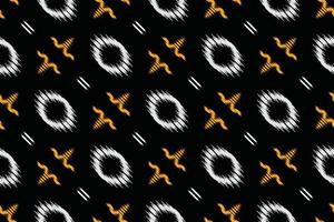Ikat damask batik textile seamless pattern digital vector design for Print saree Kurti Borneo Fabric border brush symbols swatches designer