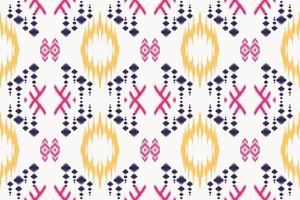 patrón sin costuras de chevron tribal floral ikat. étnico geométrico batik ikkat vector digital diseño textil para estampados tela sari mogol cepillo símbolo franjas textura kurti kurtis kurtas
