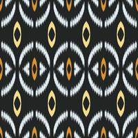 Ethnic ikat texture batik textile seamless pattern digital vector design for Print saree Kurti Borneo Fabric border brush symbols swatches designer