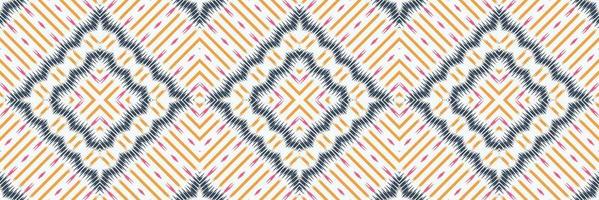 Ethnic ikat vector batik textile seamless pattern digital vector design for Print saree Kurti Borneo Fabric border brush symbols swatches stylish