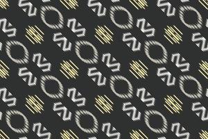 batik textil étnico ikat imprimir patrones sin fisuras diseño vectorial digital para imprimir saree kurti borneo borde de tela símbolos de pincel muestras elegantes vector