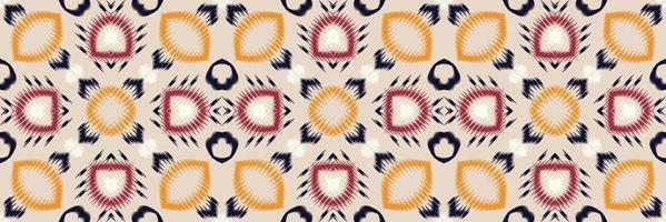Batik Textile Ethnic ikat frame seamless pattern digital vector design for Print saree Kurti Borneo Fabric border brush symbols swatches stylish