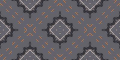 Motif ikat fabric batik textile seamless pattern digital vector design for Print saree Kurti Borneo Fabric border brush symbols swatches designer