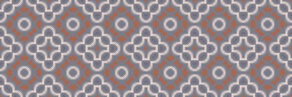 Batik Textile Ikkat or ikat floral seamless pattern digital vector design for Print saree Kurti Borneo Fabric border brush symbols swatches designer