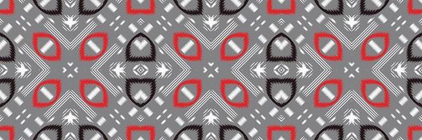 batik textil étnico ikat triángulo de patrones sin fisuras diseño vectorial digital para imprimir saree kurti borneo borde de tela símbolos de pincel muestras con estilo vector