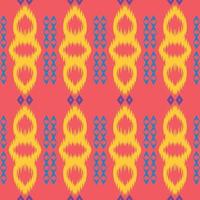 Ikat vector tribal Aztec Seamless Pattern. Ethnic Geometric Ikkat Batik Digital vector textile Design for Prints Fabric saree Mughal brush symbol Swaths texture Kurti Kurtis Kurtas