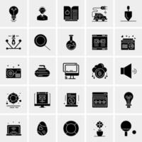 25 iconos de negocios universales vector ilustración de icono creativo para usar en proyectos relacionados con la web y dispositivos móviles