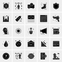 25 iconos de negocios universales vector ilustración de icono creativo para usar en proyectos relacionados con la web y dispositivos móviles