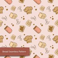 seamless pattern with bakery illustration vector