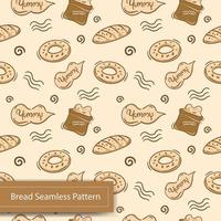 seamless pattern with bakery illustration vector