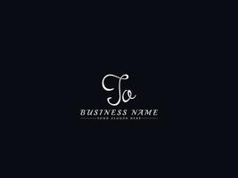 Unique Jo Signature Logo, Creative Jo Logo Letter Design vector