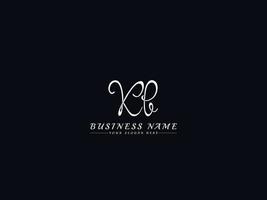 Initials Letter Kb K b Signature Logo Template vector