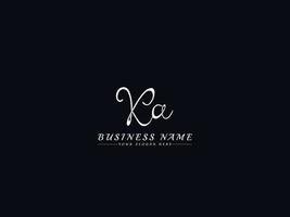 Initials Letter Kq K q Signature Logo Template vector