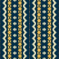 étnico ikat damasco batik textil patrón sin costuras diseño de vector digital para imprimir saree kurti borneo borde de tela símbolos de pincel muestras con estilo