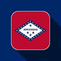 bandera del estado de arkansas. ilustración vectorial vector